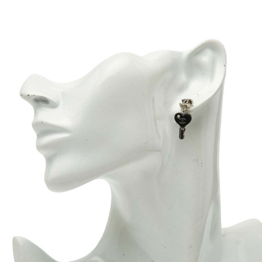CHANEL Black Logo Earrings - Picture 5 of 5
